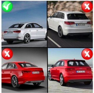 Difusor trasero Audi A3 8V Sedan look S3