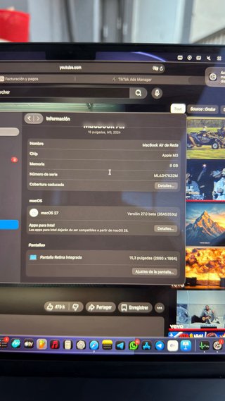 MacBook Air M3 15" (Color Medianoche) + Seguro 3 A