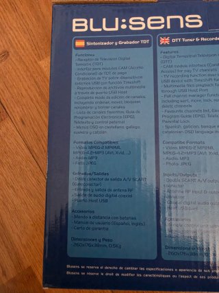 Descodificador TDT BLU:sens TP35