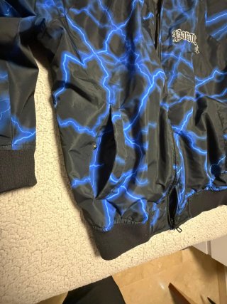 Chaqueta Black Squad Rayo Azul Talla M