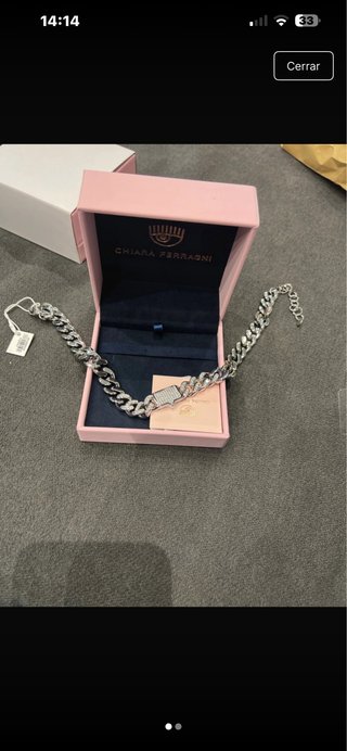 Collar Chiara Ferragni Plata y Blanco
