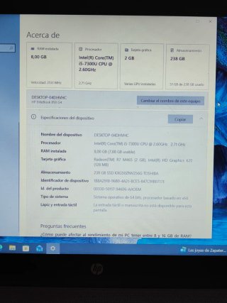 Portátil HP Elitebook 850 G4