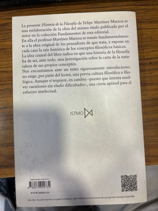 Historia de la filosofía