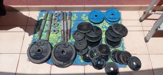 Negociable Set de Pesas y Mancuernas
