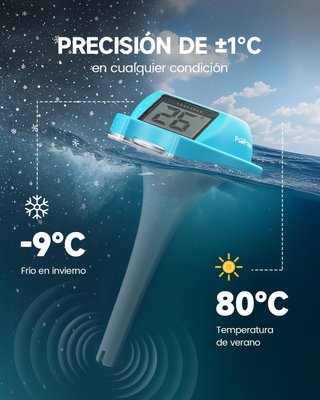 Termómetro Solar Flotante Piscina PoolPrime