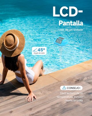 Termómetro Solar Flotante Piscina PoolPrime