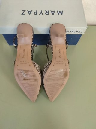 Zapatos tacón piel serpiente Marypaz T.36