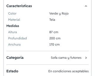 Sofá Cama Tela Diseño Étnico