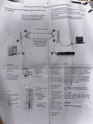 Adaptador red por línea eléctrica
