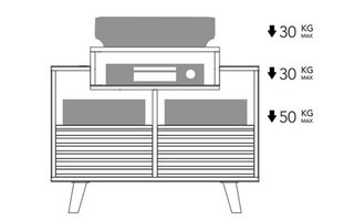 Mueble HIFI vinilo tocadiscos
