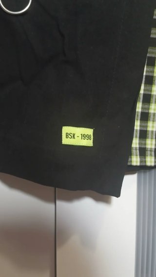 Falda Pantalón Cuadros Anilla Cinturón Bershka