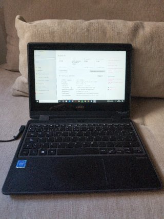 Acer Ordenador Tablet Táctil Negro.