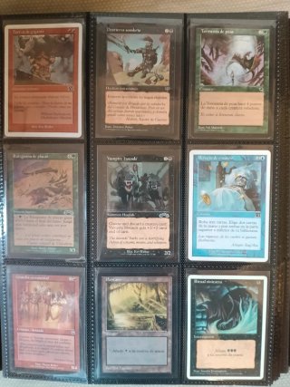 360 cartas antiguas + álbum negro + fundas