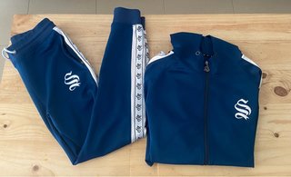 Conjunto deportivo Silk azul y blanco