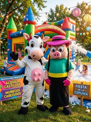 Alquiler Castillos Hinchables y Muñecos