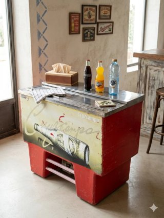 Nevera Botellero Cruzcampo Vintage