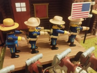 Playmobil Soldati del West con Cavalli