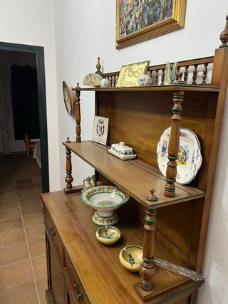Salón comedor rústico completo