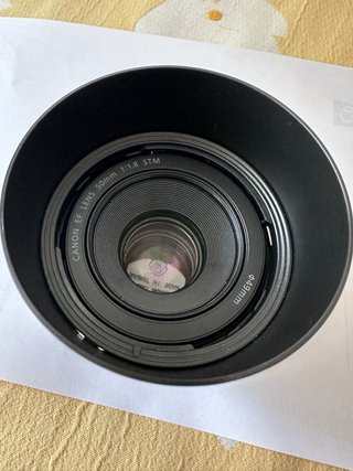 Canon 50mm f1.8 STM + Parasol