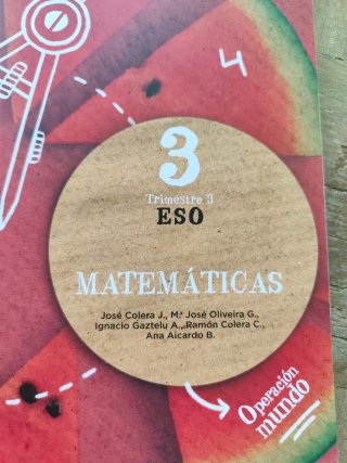 Matemáticas 3 ESO Anaya. Sólo Trimestre 3