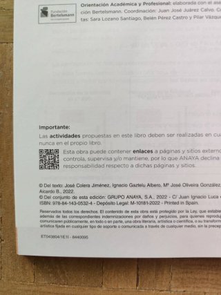 Matemáticas 3 ESO Anaya. Sólo Trimestre 3