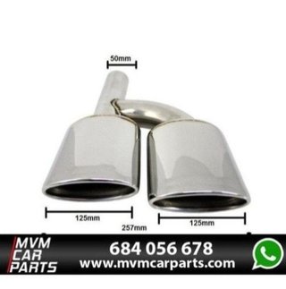 Salidas dobles de escape Mercedes tipo C63