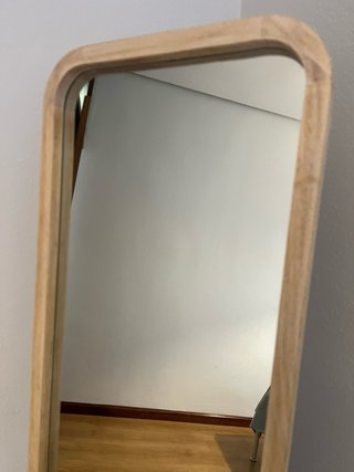 Espejo de pie rectangular madera