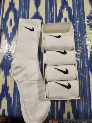 Calcetines Nike Blancos Talla Única (Pack 5