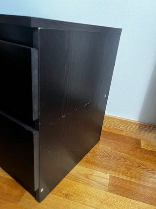 Mesita de noche Kullen Ikea Negra