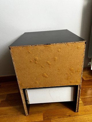 Mesita de noche Kullen Ikea Negra