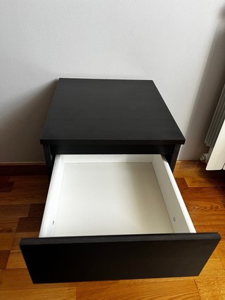 Mesita de noche Kullen Ikea Negra