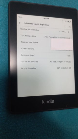 Amazon Kindle Paperwhite 10 Negro