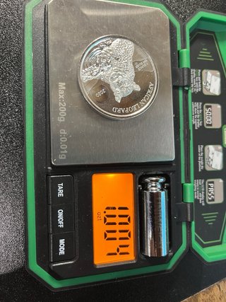 Moneda Plata Leopardo Africano Ghana 2020 1 oz