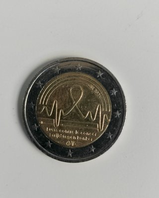 Moneda 2€ Bélgica Lucha contra el Cáncer
