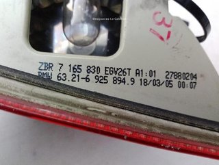 Bmw 7165830 piloto trasero derecho 5 e60 20929756