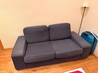 Sofá 2 plazas gris Ikea.