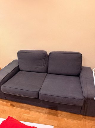 Sofá 2 plazas gris Ikea.