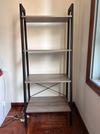 Estantería Escalera Madera y Metal