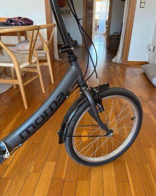 Bicicleta Moma plegable Gris