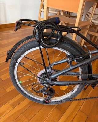 Bicicleta Moma plegable Gris