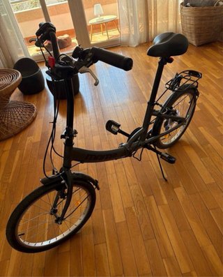 Bicicleta Moma plegable Gris
