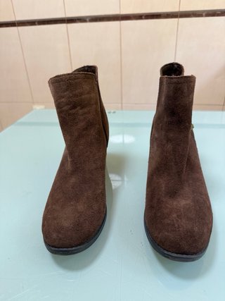 Botines marrones tacón 6 cm