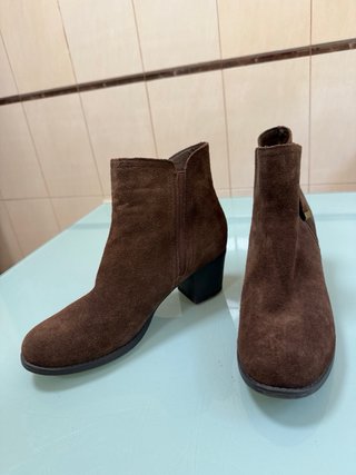 Botines marrones tacón 6 cm