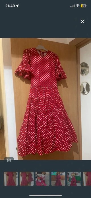 Traje Flamenca Niña 2 Años Micaela Villa