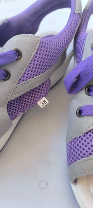 Sandalias deportivas mujer morado y gris