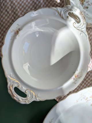 Vajilla porcelana francesa vintage floral