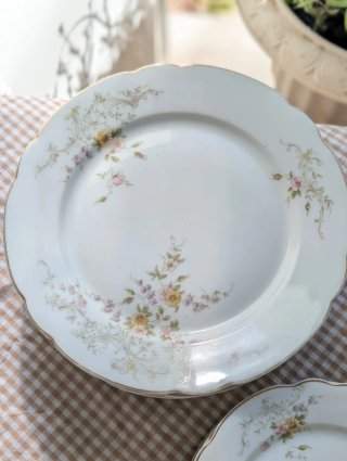 Vajilla porcelana francesa vintage floral