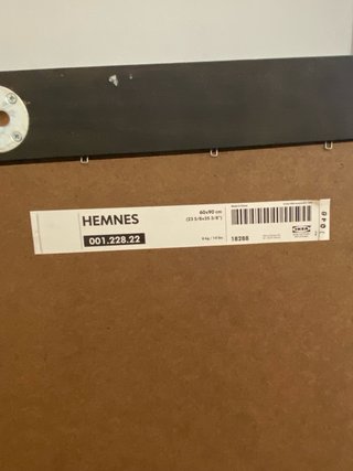 Espejo IKEA HEMNES Negro