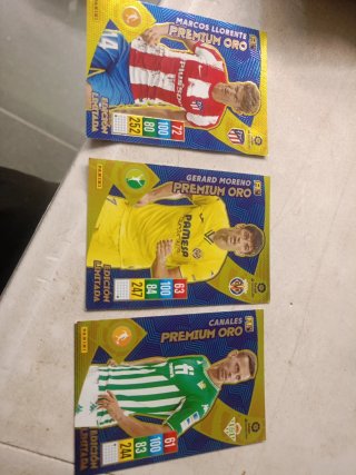 Lote 3 Cromos Panini Adrenalyn Premium Oro