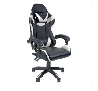 Silla Gaming Negra y Blanca Casi Nueva